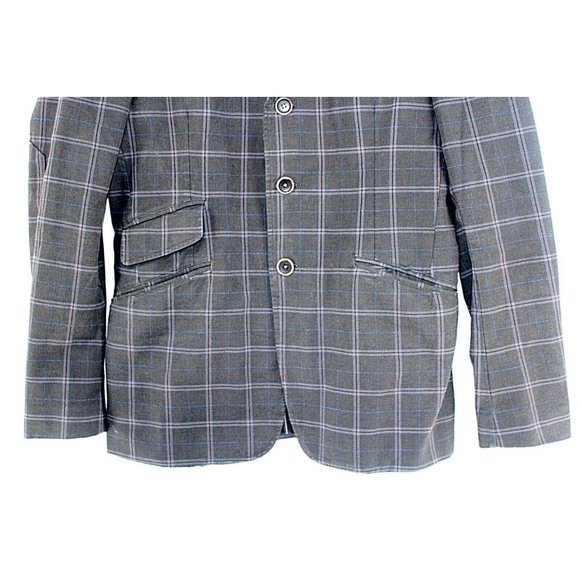 Vintage Crosby Hallen And Cobb Sport Coat Mens 48 Plaid 3 Button Suit Jacket - Picture 7 of 8